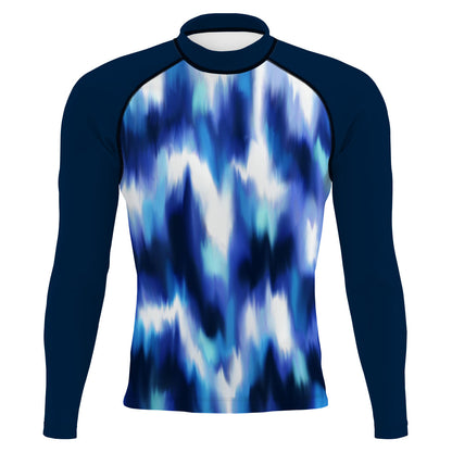 Marbled Movement - Men's Surf UPF50+ Long Sleeve Rash Guard