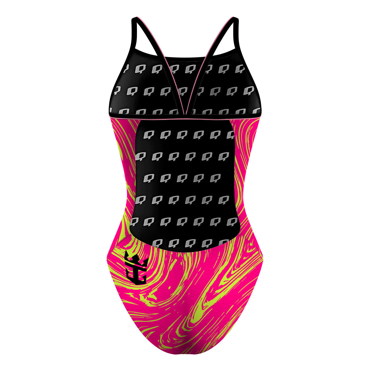 smaller logo - Sunback Tank Swimsuit