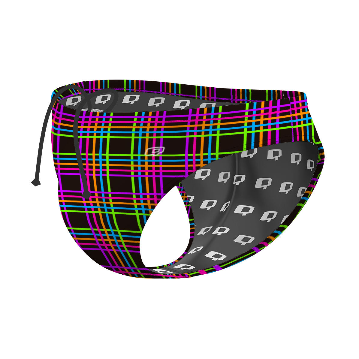 Geometric Neon 31 - Waterpolo Brief Swimsuit