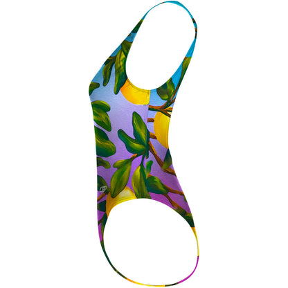 Lemon Squeeze - High Hip One Piece Swimsuit