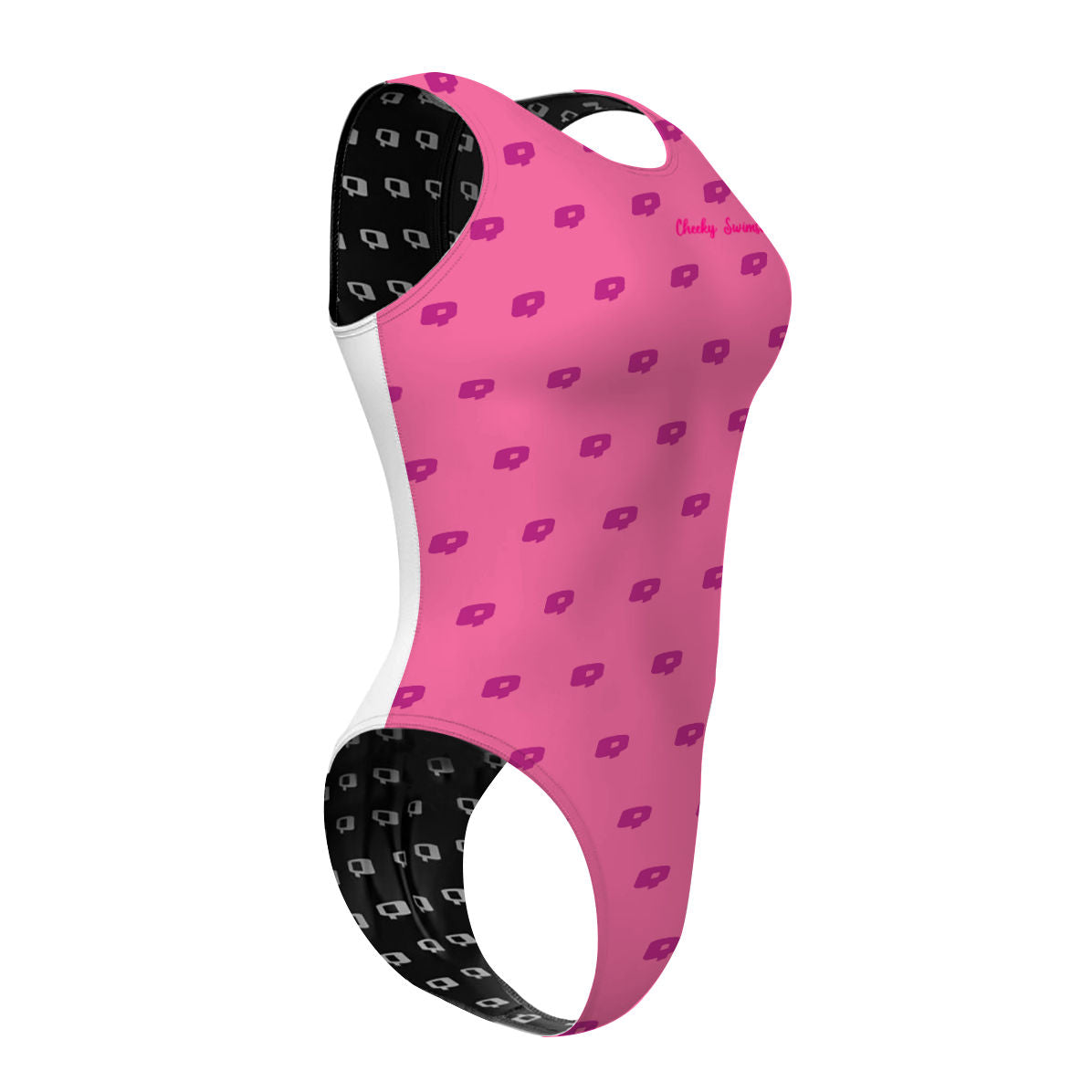Pink Q Water Polo - Women's Waterpolo Swimsuit Cheeky Cut