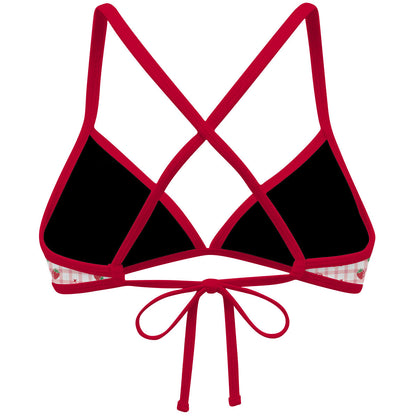 Berry Cherry - Tieback Bikini Top