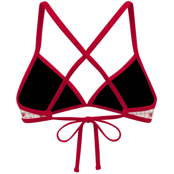 Berry Cherry - Tieback Bikini Top