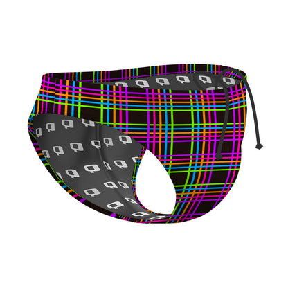 Geometric Neon 31 - Waterpolo Brief Swimsuit