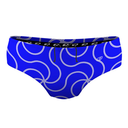 Blue Swirls - Classic Brief Swimsuit