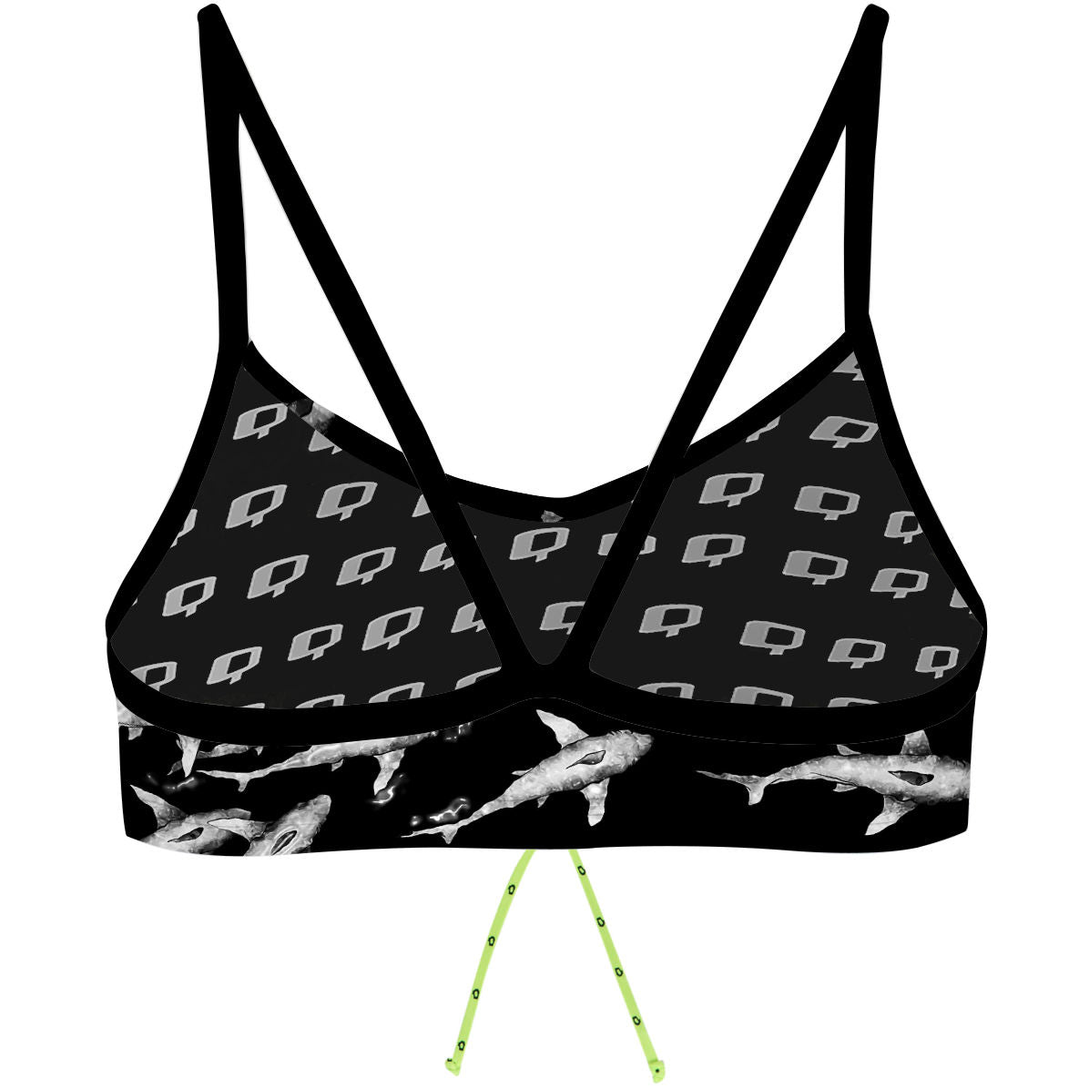 Shark Shiver - Bandeau Bikini Top