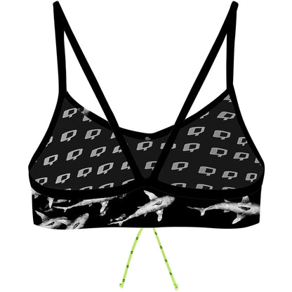 Shark Shiver - Bandeau Bikini Top