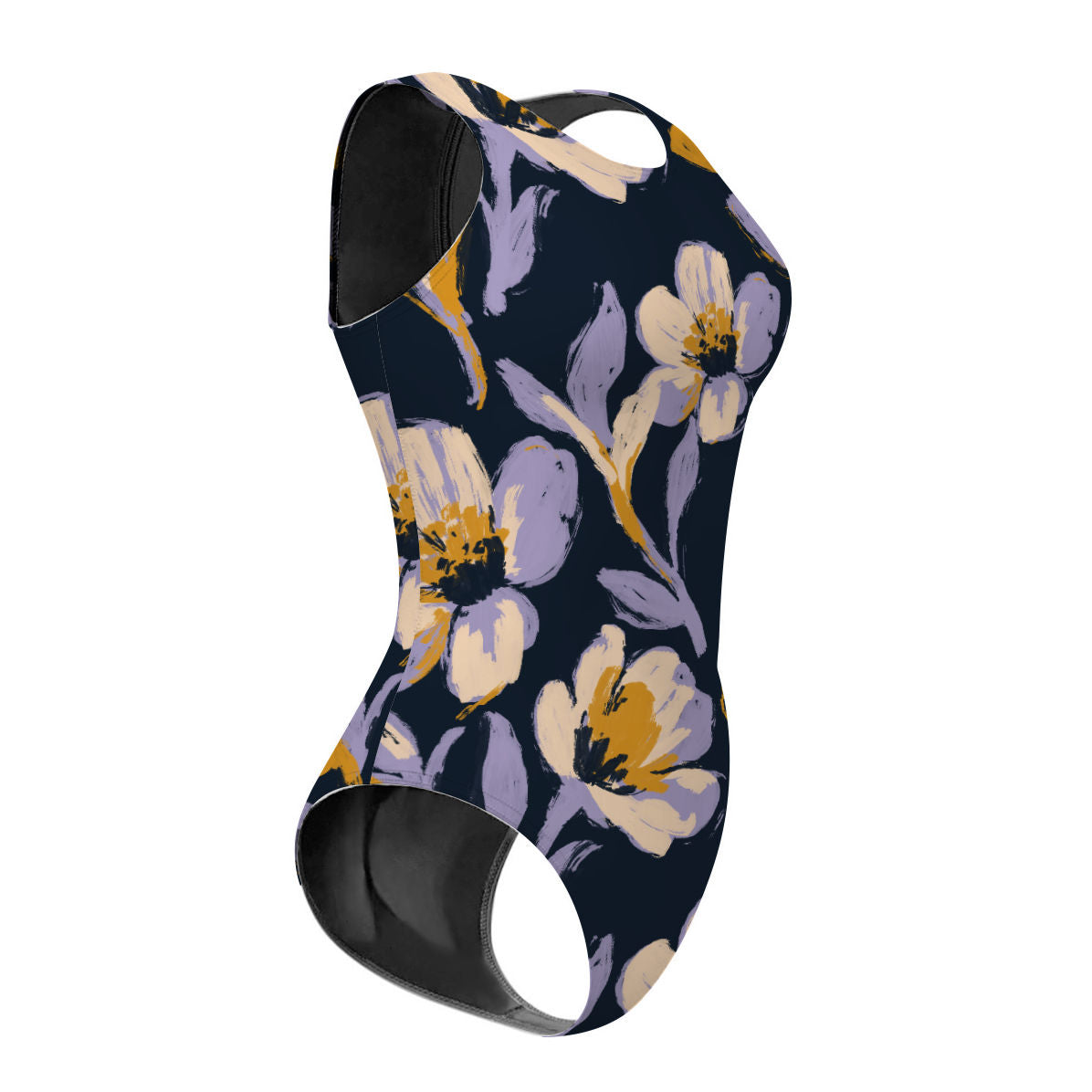 Midnight Garden - Women's Waterpolo Swimsuit Classic Cut