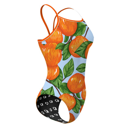 Swimming With Oranges - Sunback Tank Swimsuit