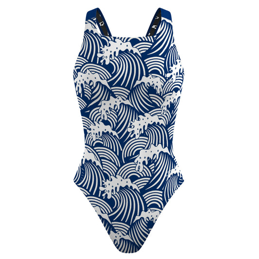 White Cap - Classic Strap Swimsuit