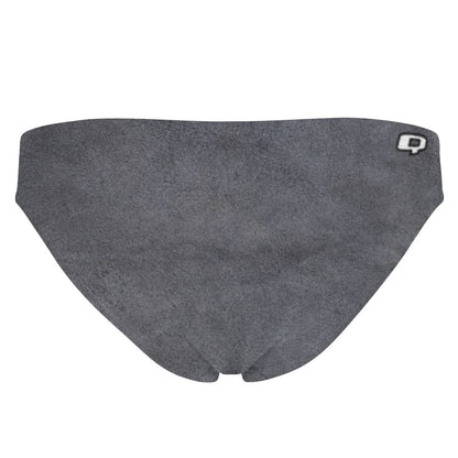 Gray Suede - Bandeau Bikini Bottom
