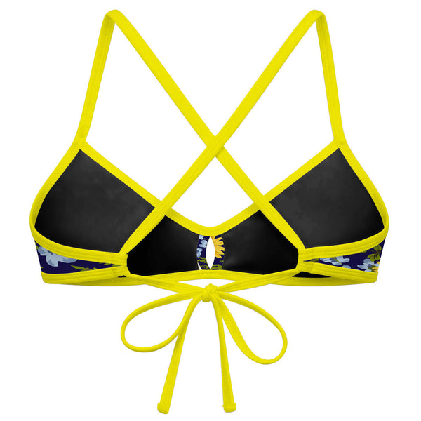 Blue Sunflower -   Demi Tieback Bikini Top