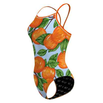 Swimming With Oranges - Skinny Strap Swimsuit