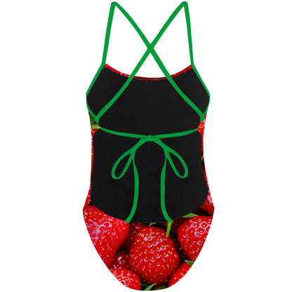 Strawberry - Tieback One Piece Swimsuit