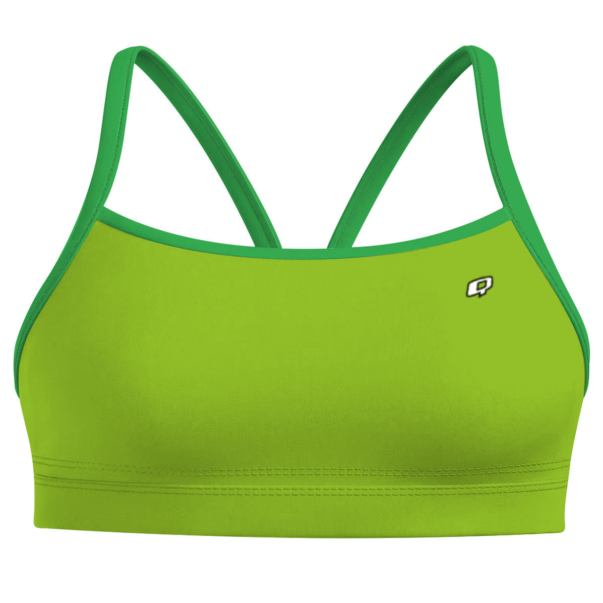 Green Classic Sports Bikini Top
