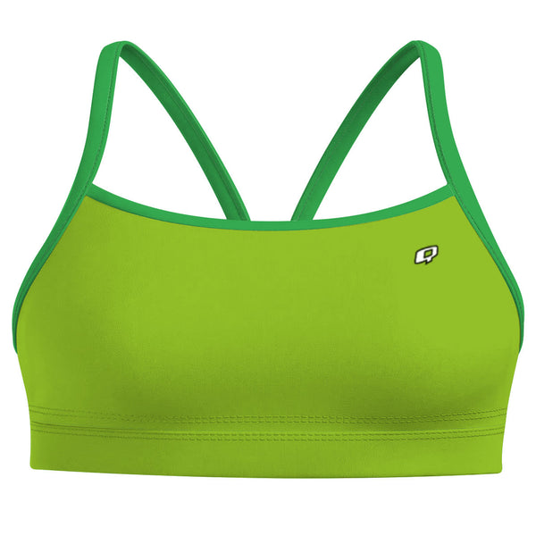 Green Classic Sports Bikini Top