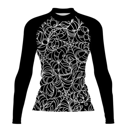 Spiderweb Temptation - Women's Surf UPF50+ Long Sleeve Rash Guard