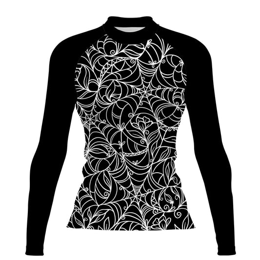 Spiderweb Temptation - Women's Surf UPF50+ Long Sleeve Rash Guard