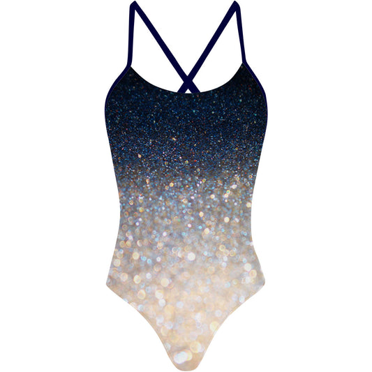 Glitter Bomb - Tieback One Piece Swimsuit