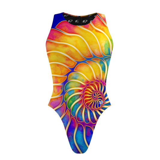 Seashell in Wonderland - Women's Waterpolo Swimsuit Cheeky Cut