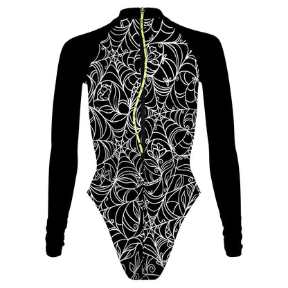 Spiderweb Temptation - Surf Swimming Suit Cheeky Cut