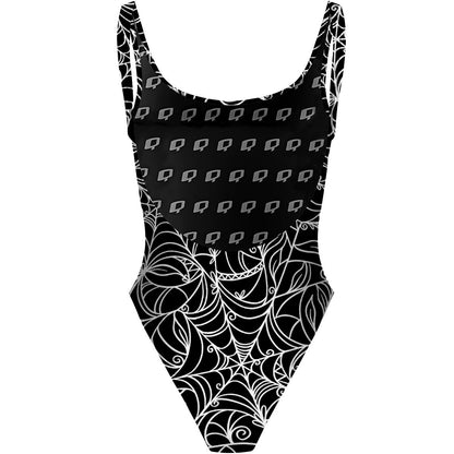 Spiderweb Temptation - High Hip One Piece Swimsuit