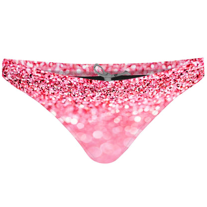 Rosé Glitter - Tieback Bikini Bottom