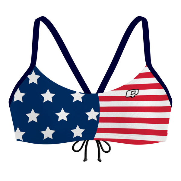 Stars and strips Bandeau Bikini Top