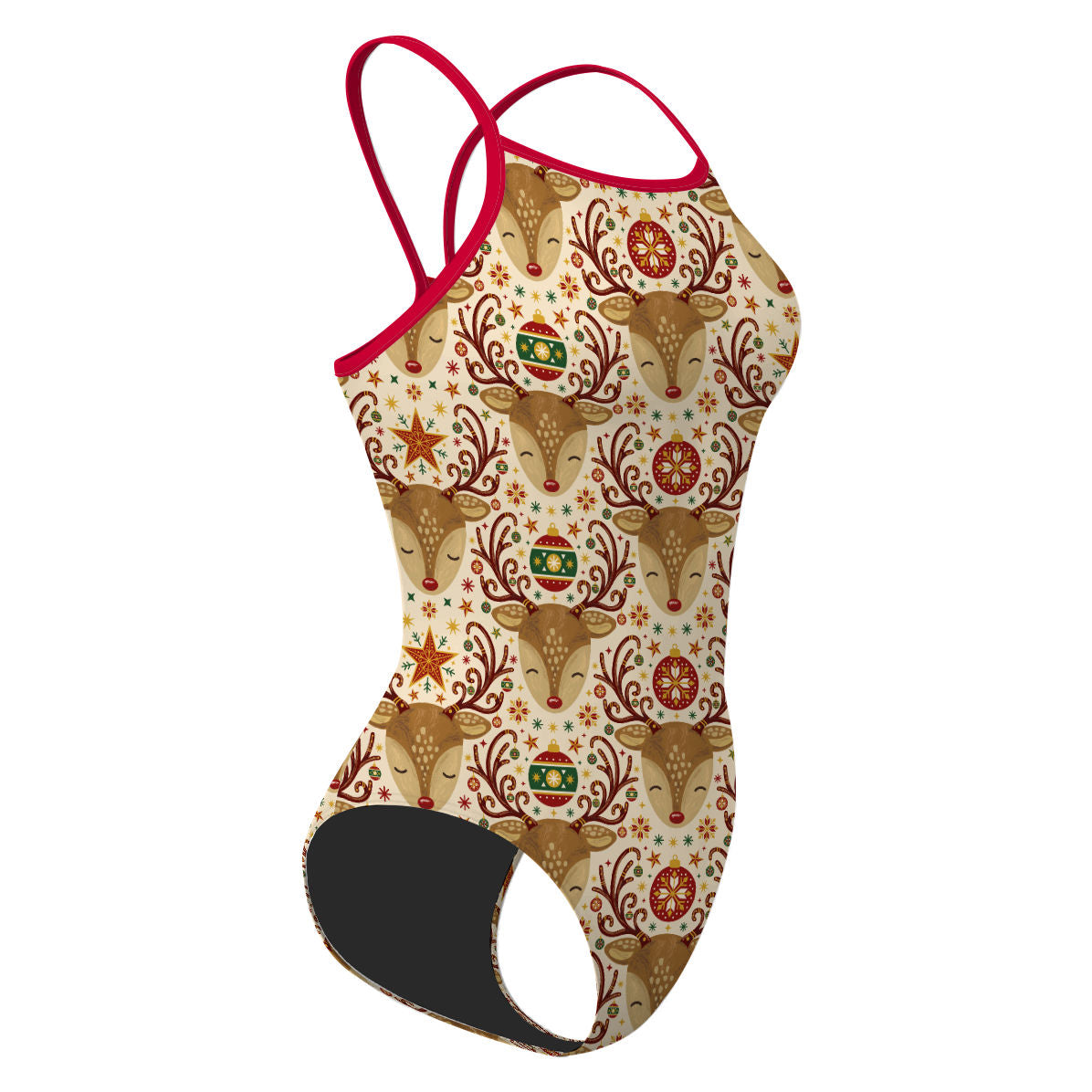 Reindeer Magic - Skinny Strap Swimsuit