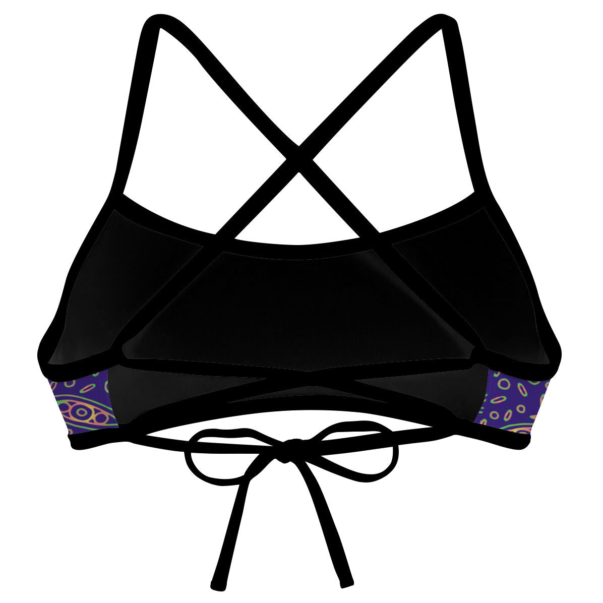 Purple Mandala  Ciara Tieback Bikini Top