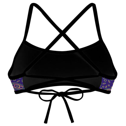 Purple Mandala  Ciara Tieback Bikini Top