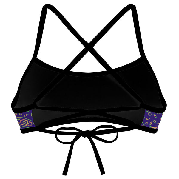 Purple Mandala  Ciara Tieback Bikini Top