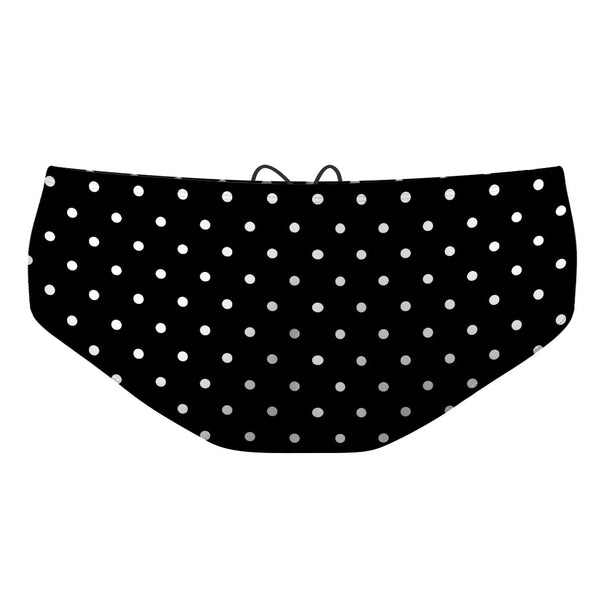 Black-White Polka Dots - Classic Brief Swimsuit