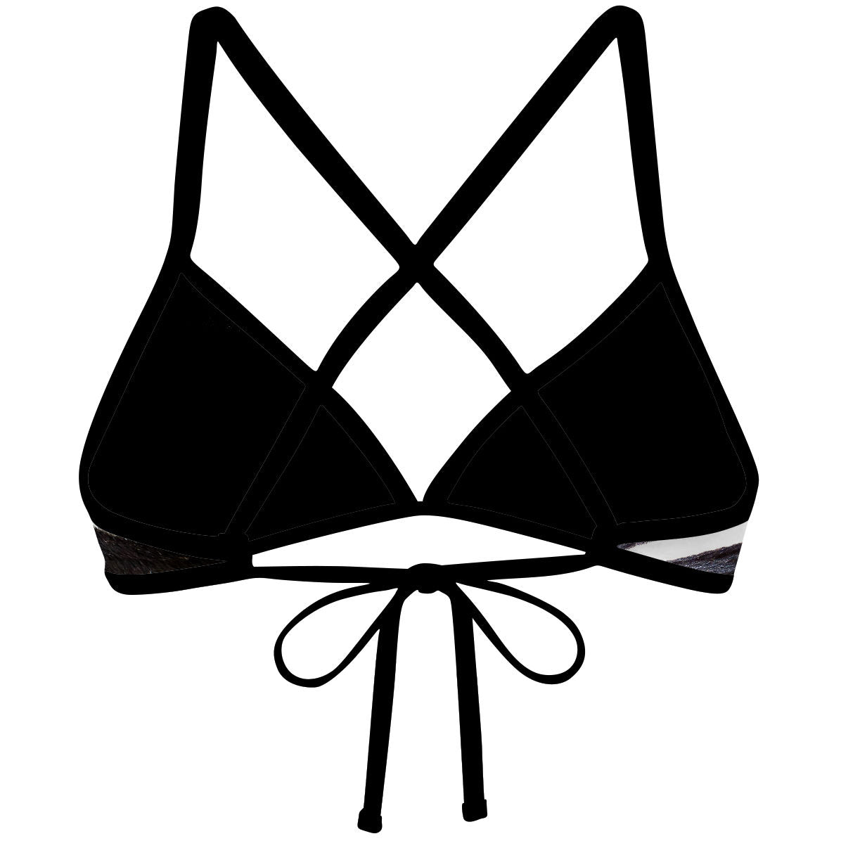 Zebra - Tieback Bikini Top