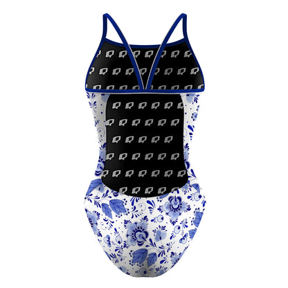 Delfs Blue - Sunback Tank Swimsuit