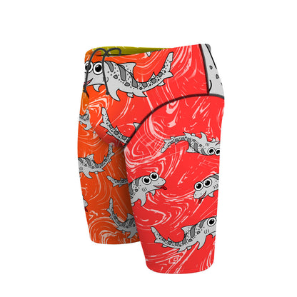 Sharkie Atlas Orange Red (Phi) - Atlas Jammer Swimsuit