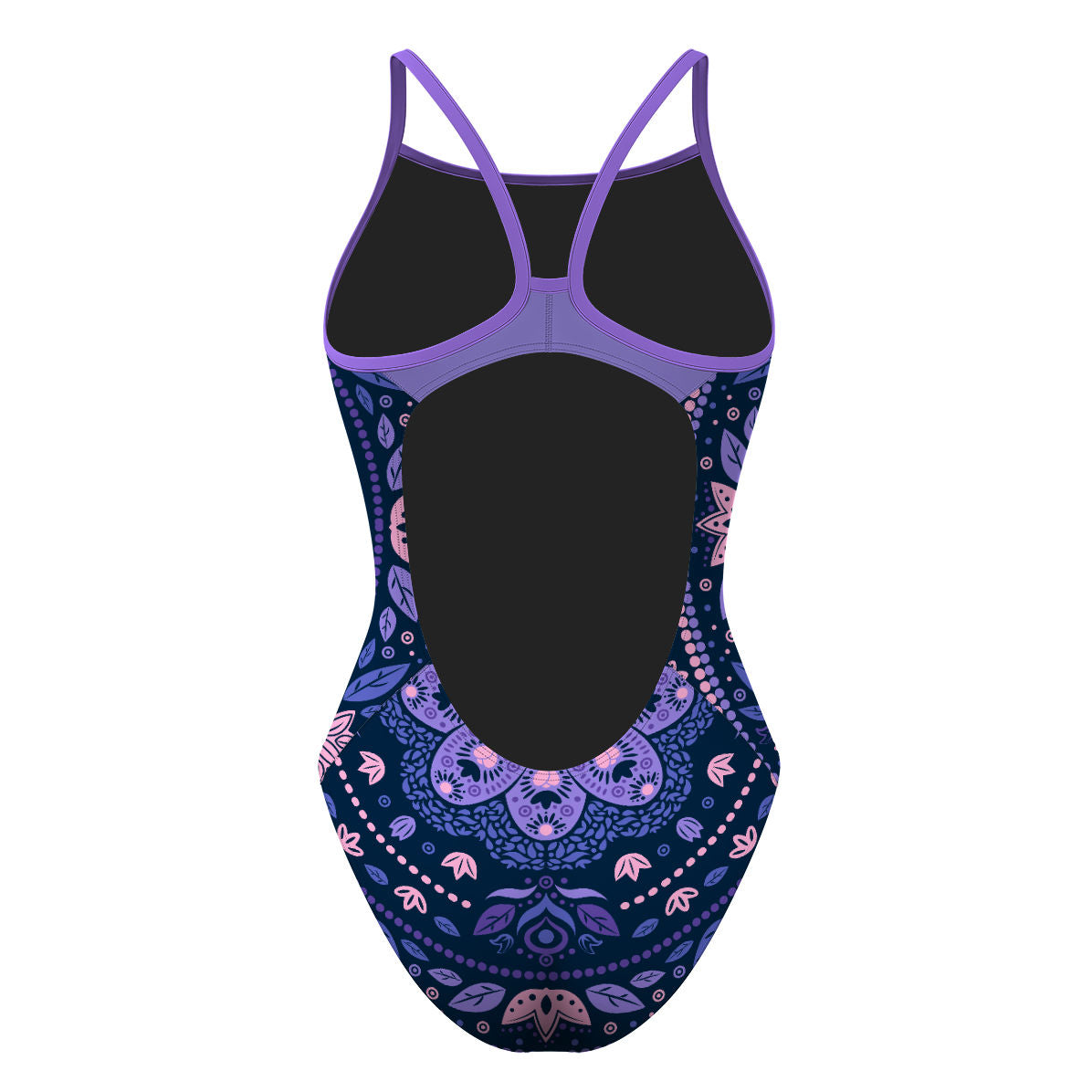 Delicated Mandala Skinny Strap Swimsuit, view 2