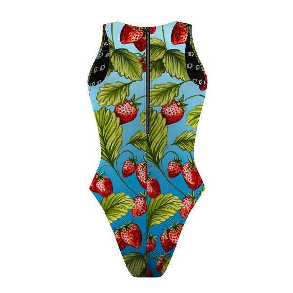 Strawberry Water - Women's Waterpolo Swimsuit Cheeky Cut