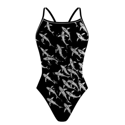 Shark Shiver - Sunback Tank Swimsuit