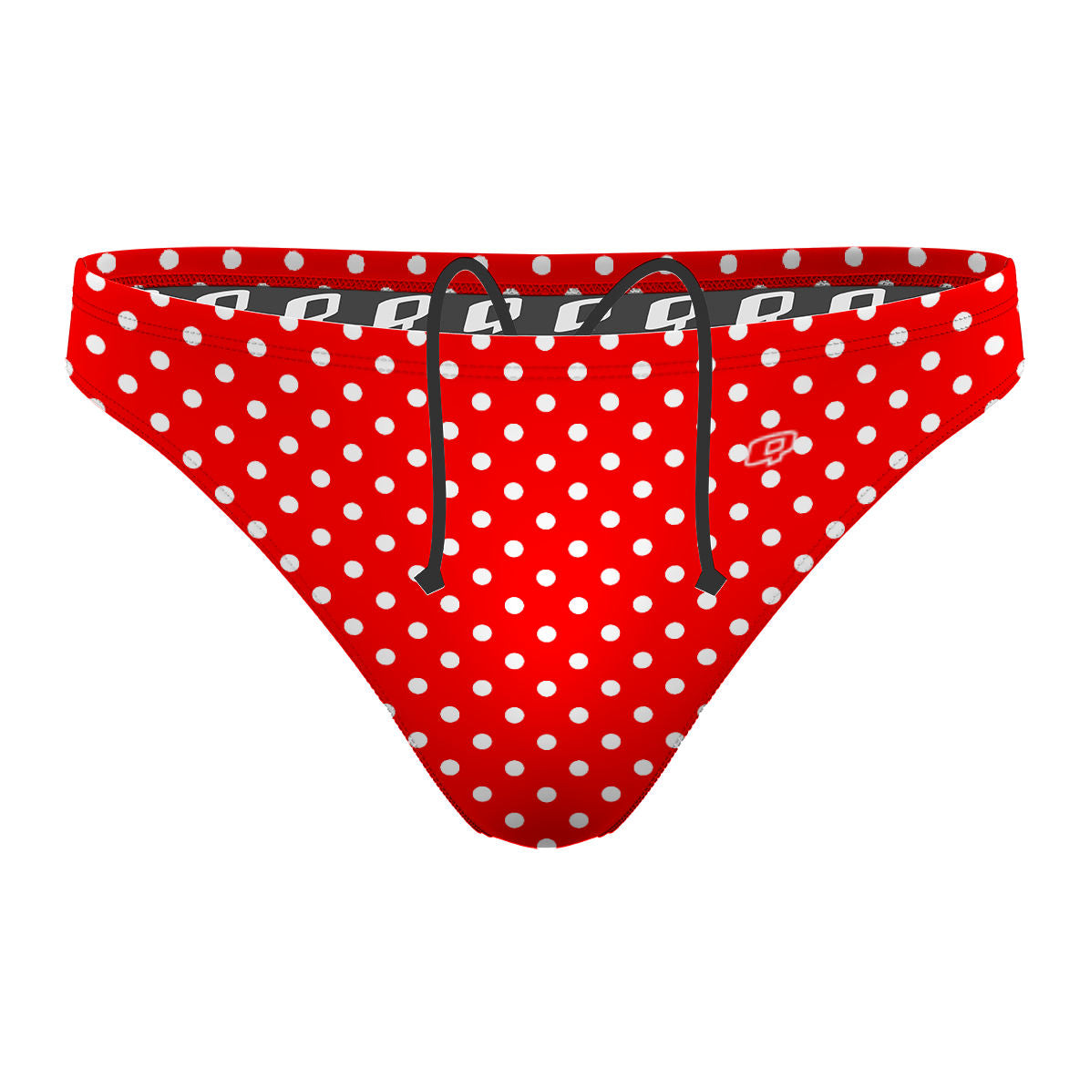 White Dots 19 White - Waterpolo Brief Swimsuit