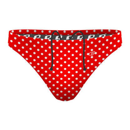 White Dots 19 White - Waterpolo Brief Swimsuit