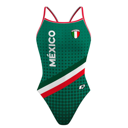 GO MEXICO Skinny Strap Swimsuit