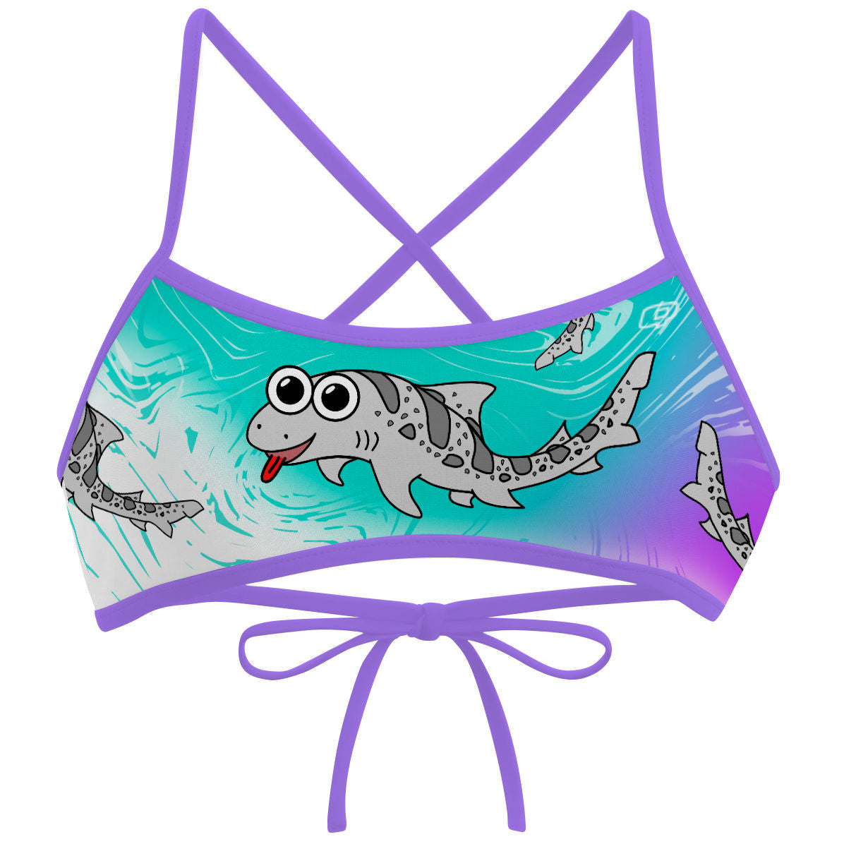 Ciara Top Bluemint Purple Light (Kelly) - Ciara Tieback Bikini Top