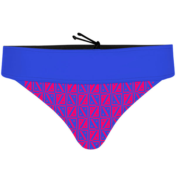 Diamond Grid Demi Cheeky Cut Bikini Bottom