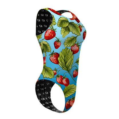 Strawberry Water - Women's Waterpolo Swimsuit Cheeky Cut