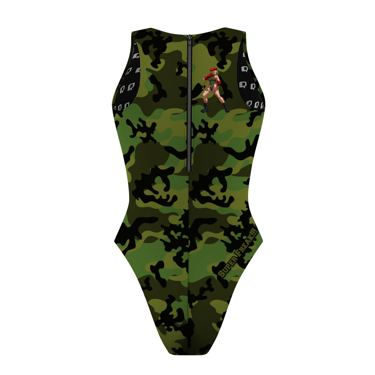 Cammy Camo - Women's Waterpolo Swimsuit Cheeky Cut