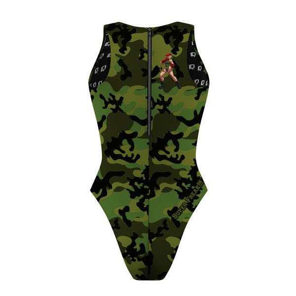 Cammy Camo - Women's Waterpolo Swimsuit Cheeky Cut