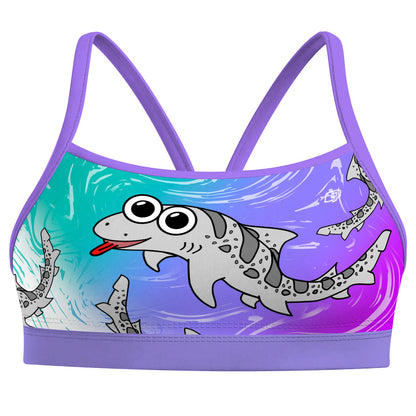 Sharkie Sports Top Light Purple (Sussi) - Classic Sports Bikini Top