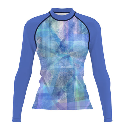 Abstract Particles - Women's Surf UPF50+ Long Sleeve Rash Guard