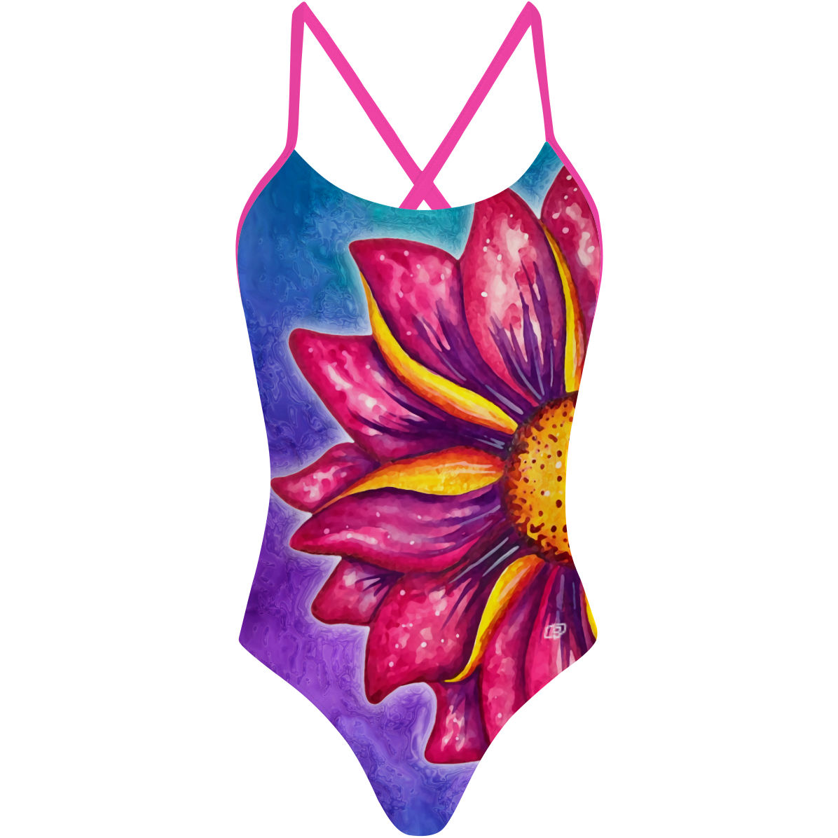 Floating Flower - Tieback One Piece Swimsuit